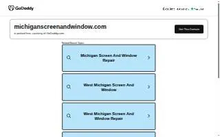 Michigan Screen & Window of Kalamazoo website