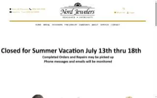 Nord Jewelers website