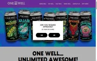 One Well Brewing website