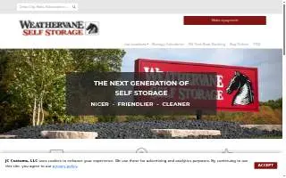 Weathervane Self Storage of Kalamazoo website