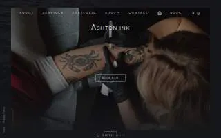 Ashton Ink website
