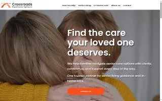 Crossroads Eldercare Options of Kentwood website