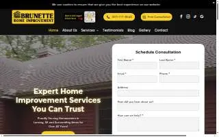 Brunette Home Improvement of Lansing website