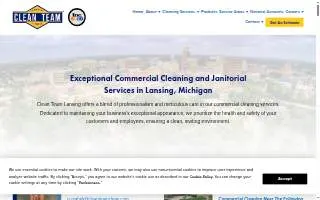 Clean Team, Inc. of Lansing website