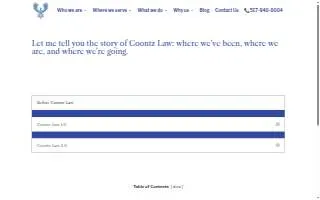 Coontz Law of Lansing website