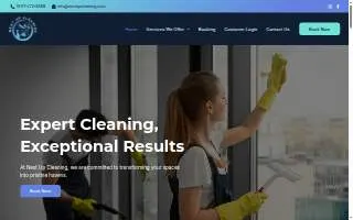 Next Up Cleaning website
