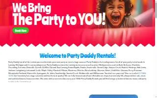 Party Daddy Rentals of Lansing website