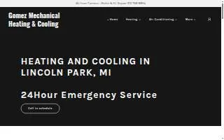 Gomez Mechanical Heating and Cooling of Lincoln Park website