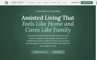 Angel Gardens Assisted Living website