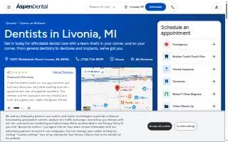 Aspen Dental - Livonia website
