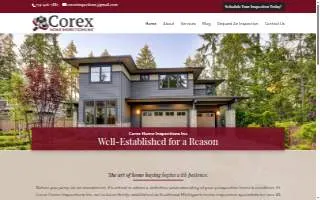 Corex Home Inspections website
