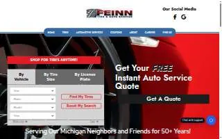 Feinn Tire Company website