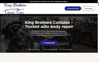 King Brothers Collision - Livonia website