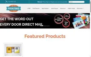 Metro Detroit Printing & Signs website
