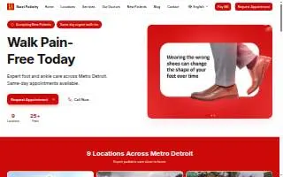 Bazzi Podiatry website