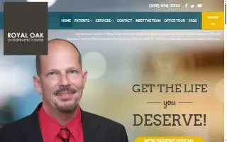 Chiropractic Center of Royal Oak website