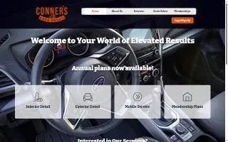 Conner’s Auto Detail website