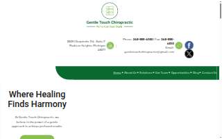 Gentle Touch Chiropractic website