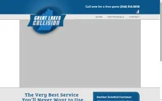 Great Lakes Collision website