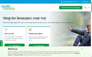 HealthMarkets Insurance Agency - Matt Weaver website