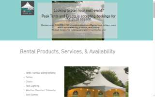 Peak Tents and Events