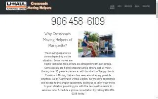 Crossroads Moving Helpers of Marquette website