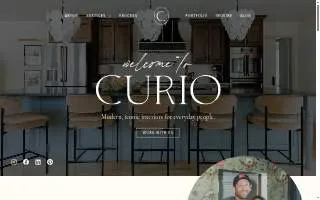 Curio Design Studio website