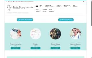 Facial Surgery Institute website