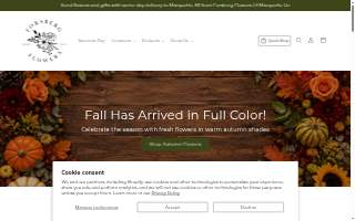 Forsberg Flowers website