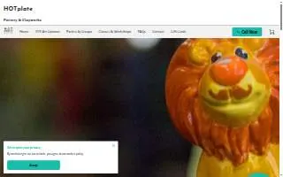HOTplate Pottery & Clayworks website