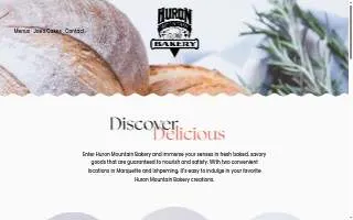 Huron Mountain Bakery website