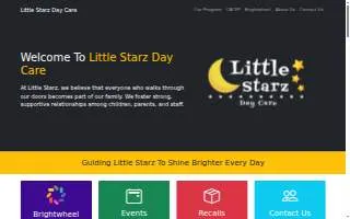 Little Starz Day Care website