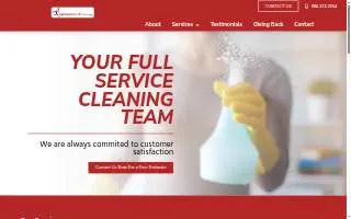 Spotless Results Cleaning website