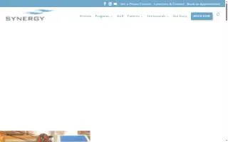 Synergy Sports Medicine & Fitness website