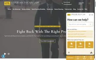 Upper Michigan Law website