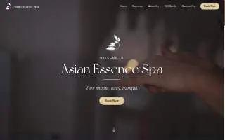 Asian Essence Spa of Midland website