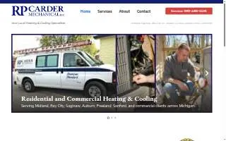 RP Carder Mechanical LLC website