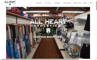 All Heart Athletics website