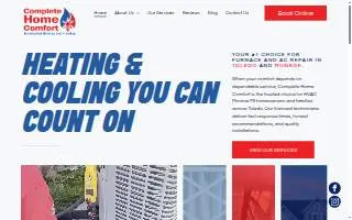 Complete Home Comfort website