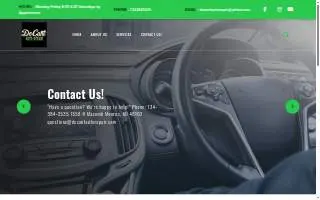 DeCant Auto Repair LLC website