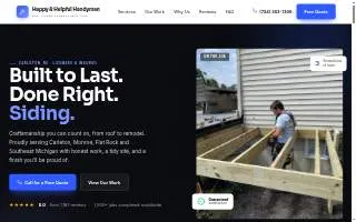 Happy and Helpful Handyman website
