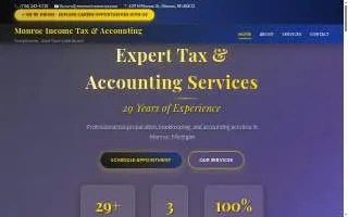 Monroe Income Tax & Accounting website