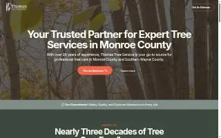 Thomas Tree Service website