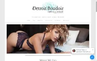 Detroit Boudoir by Capture a Moment Photography website