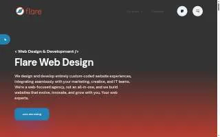 Flare Web Design website