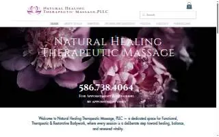 Natural Healing Therapeutic Massage, PLLC website