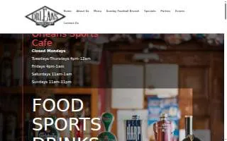 Orleans Sports Cafe website