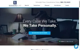 Barberi Law Firm website