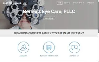 Bennett Eye Care website