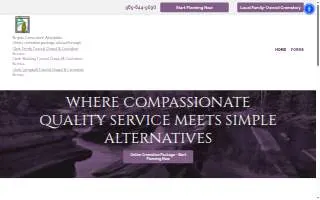 Central Michigan Cremation Package website